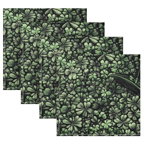Set de 6 servilletas de tela cuadradas multicolor miniatura 5