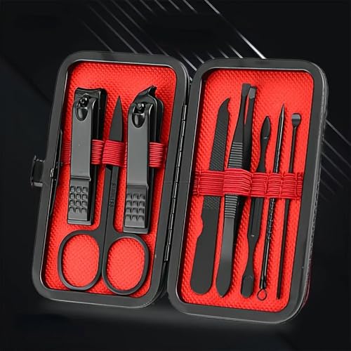ZBDZSW cortaúñas de Acero Inoxidable, recortador de Orejas, Kit de Belleza, Tijeras de manicura y pedicura, Pinzas, Juego de Herramientas de manicura