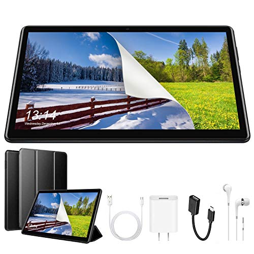Tablet 10 Pulgadas 4G Full HD, 32GB ROM/64GB, 4G/WiFi/OTG (Soporte: Netflix) Android 9.0 Tablet PC Quad-Core 8500mAh Dual SIM 8MP Cámara 3GB de RAM Bluetooth/GPS