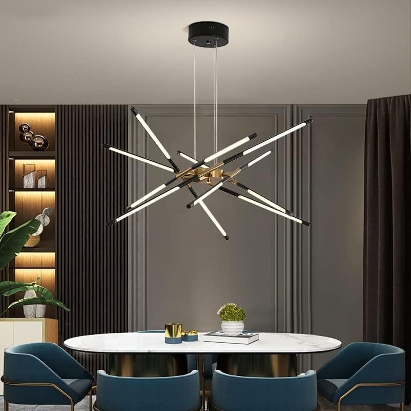 Suspension LED 72W luminaire haut de gamme à intensité réglable pour salon - 4