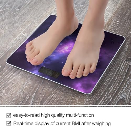 Báscula digital Magic Galaxy Sky Purple para cuerpo hasta 180 kg miniatura 5