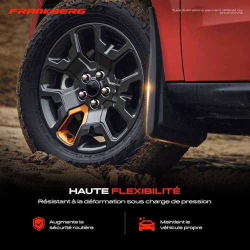Bavettes garde-boue auto Amarok 2016-2022 stop impacts de goudron