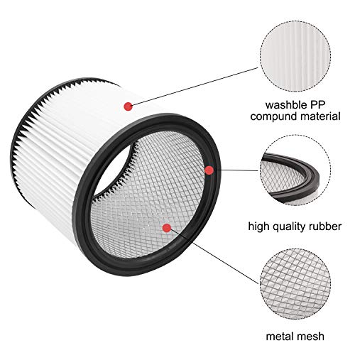 ANBOO Replacement Filter for Shop-Vac 90304, 90350, 90333,903-04-00, 9030400,5 Gallon and Above Wet/Dry Vacuum,Compatible with Shop Vac Vaccuums - Thumbnail 3