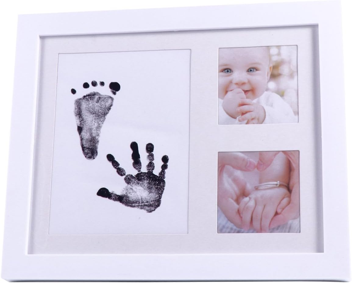 Creative Photo Frame White Plastic Picture Holder Growth Record Memory Frame for Boys Nursery Decor with Delicate Design