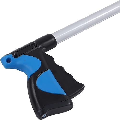 Miniatura 5 de Agarrador de basura Aleación de aluminio Material ABS Diseño plegable Grabber Herramienta de recogida ligero portátil azul negro ahorro de mano de