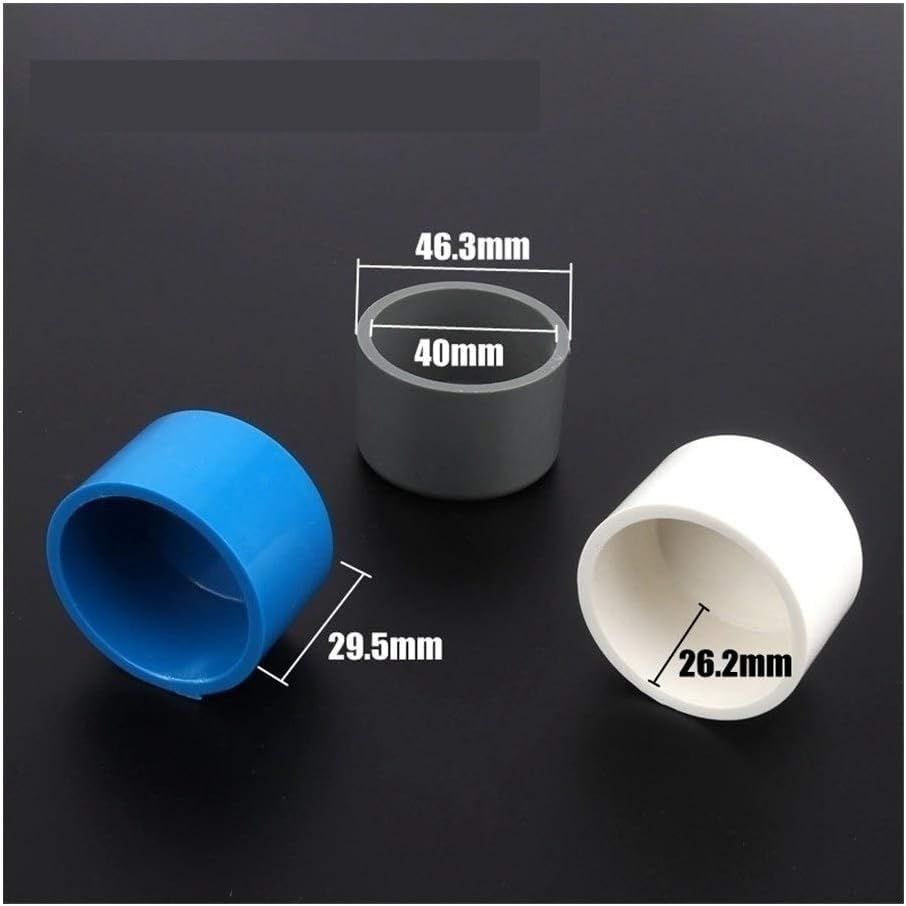 Accesorios de plomería, 12 piezas de conectores de tubería de PVC, tapa de extremo, accesorios de sistema de riego de jardín, adaptador de tubo de tanque de acuario, conectores de tubería de agua, con