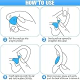 14 Pairs Silicone Ear Plugs for Sleeping Soft Reusable Moldable Silicone Earplugs Gel Ear Plugs Noise Cancelling Earplugs with Case for Swimming, Snoring, Concert, Airplane (Blue) - Image 4