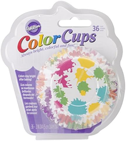 Wilton 36-Pack Color Baking Cup, Standard, Paint Rainbow