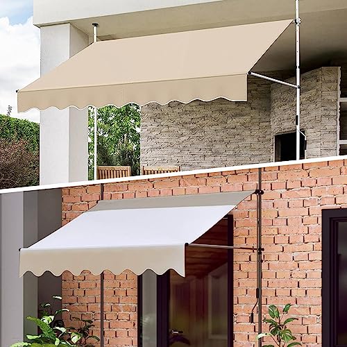 Toldo impermeable de exterior con tela de repuesto de 285 cm resistente a la lluvia 7