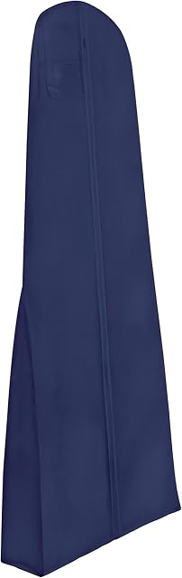 Wedcova UK Wedding Dress Bag Bridal Dress Cover Bag Wedding Dress Storage Bag Bridal Long Dress Ball Gown Clothes Garment Bag (Navy Blue)