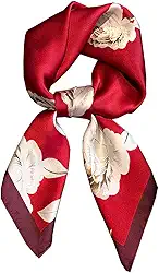 Cachecol quadrado de cetim tipo seda 70 x 70 cm - lenço de cabeça para dormir e bolsa para mulheres, bandana de cabelo leve