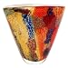 Luxury Lane Hand Blown Multicolor Abstract Art Glass Vase 8" tall