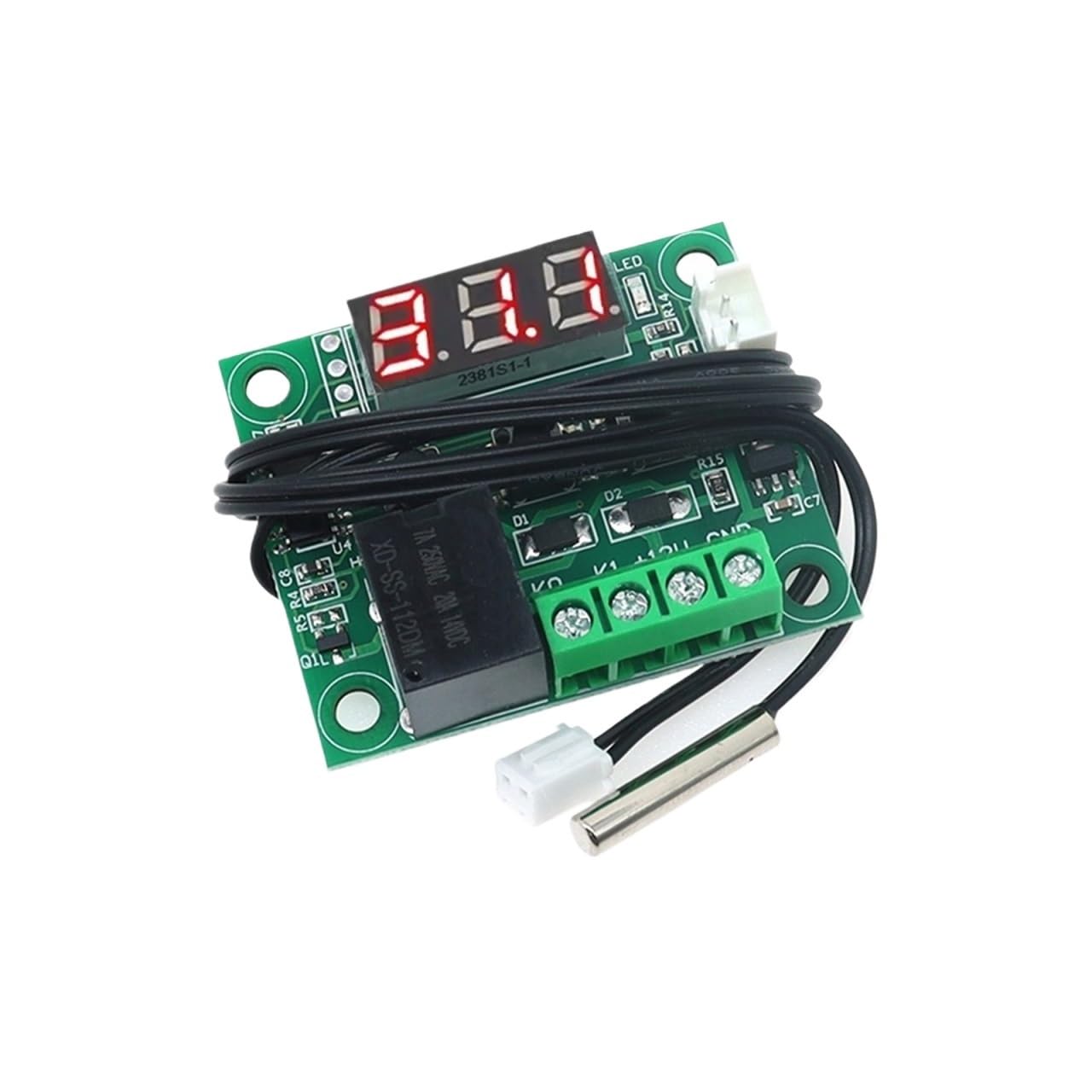 1pcs W1209 DC 5V 12V heat cool temp thermostat temperature control switch(5V Red)