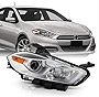 AKKON - Fits 2013-2016 Dodge Dart [Halogen Type] Projector Chrome Headlight Headlamp Passenger Right Side w/Chrome Bezel Model