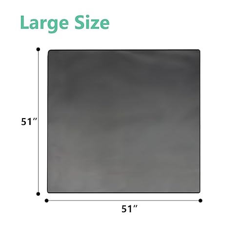 Miniatura 4 de Tapete de salpicaduras para bebé (paquete de 2) para debajo de la silla alta, manualidades, comer desorden, tapete de juego para bebés de 51 x 51