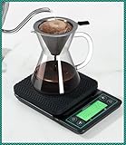 Coffee Gator Digital Coffee Scale with Timer – Waterproof & Anti-Slip Kitchen Weighing Scale, 3 KG/ 0.1 g High Precision, Large LCD Display, Tare Function - Image 5
