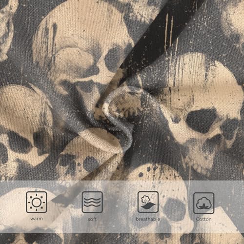 Girls Underwear Soft Cotton Vintage Skull Kids Panties in Sizes 2/3t, 4t, 5t, 6 and 83