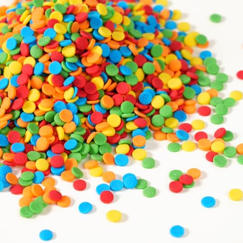 Edible Confetti Sprinkles, Rainbow Sprinkles for...