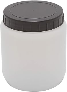 HDPE CYLNDRCL JAR W/Cap 1500ML, PK10