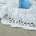 kilofly Handmade Crochet Lace Rectangular Table Runner 15 x 71 Inch, White