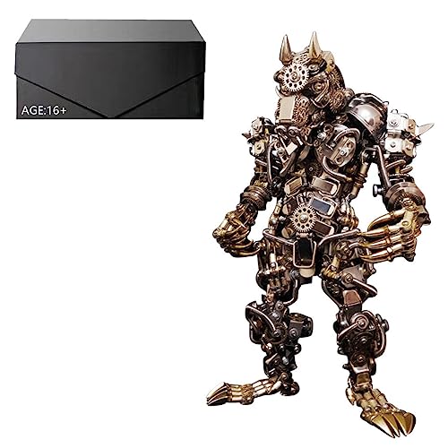 Modélisme loup-garou steampunk, puzzle 3D en métal de collection