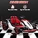 Go Kart, JOYRACER Ride On Race Car for Kids, 24V Drift Kart Car W/ 10Ah Large Battery, 2x150W Powerful Motor, Drift/Sports Mode, Music, Max Load 110lbs, 2 Speed Available