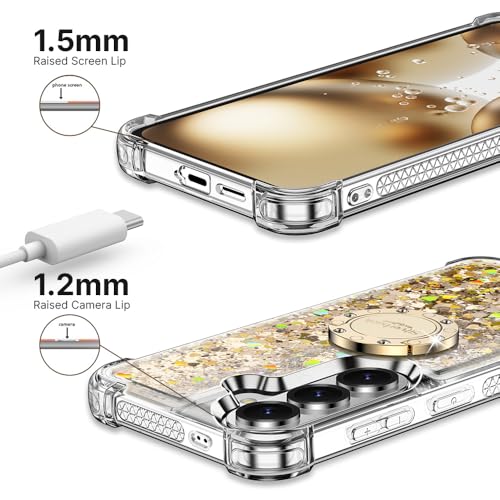 Silverback for Samsung Galaxy S26 Case with Ring Stand, Clear Gold by Silverback - Used condition - Image 6