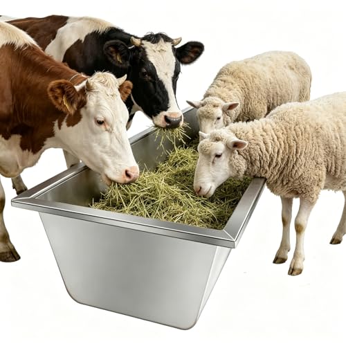 Mangeoire en acier inoxydable pour éviter le gaspillage de foin de ferme