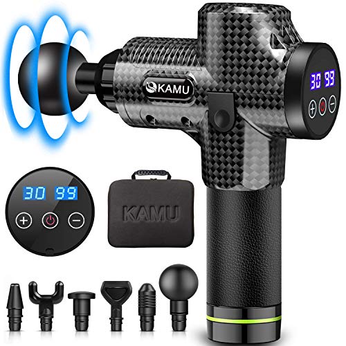 Muscle Massage Gun for Athletes, Deep Tissue Percussion 30 Adjustable Speed Vibration Electric