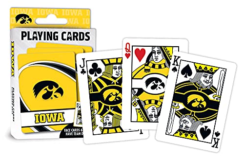 Image of MasterPieces Family Games - NCAA Lowa Hawkeyes Playing Cards - Officially Licensed Playing Card Deck for Adults, Kids, and Family