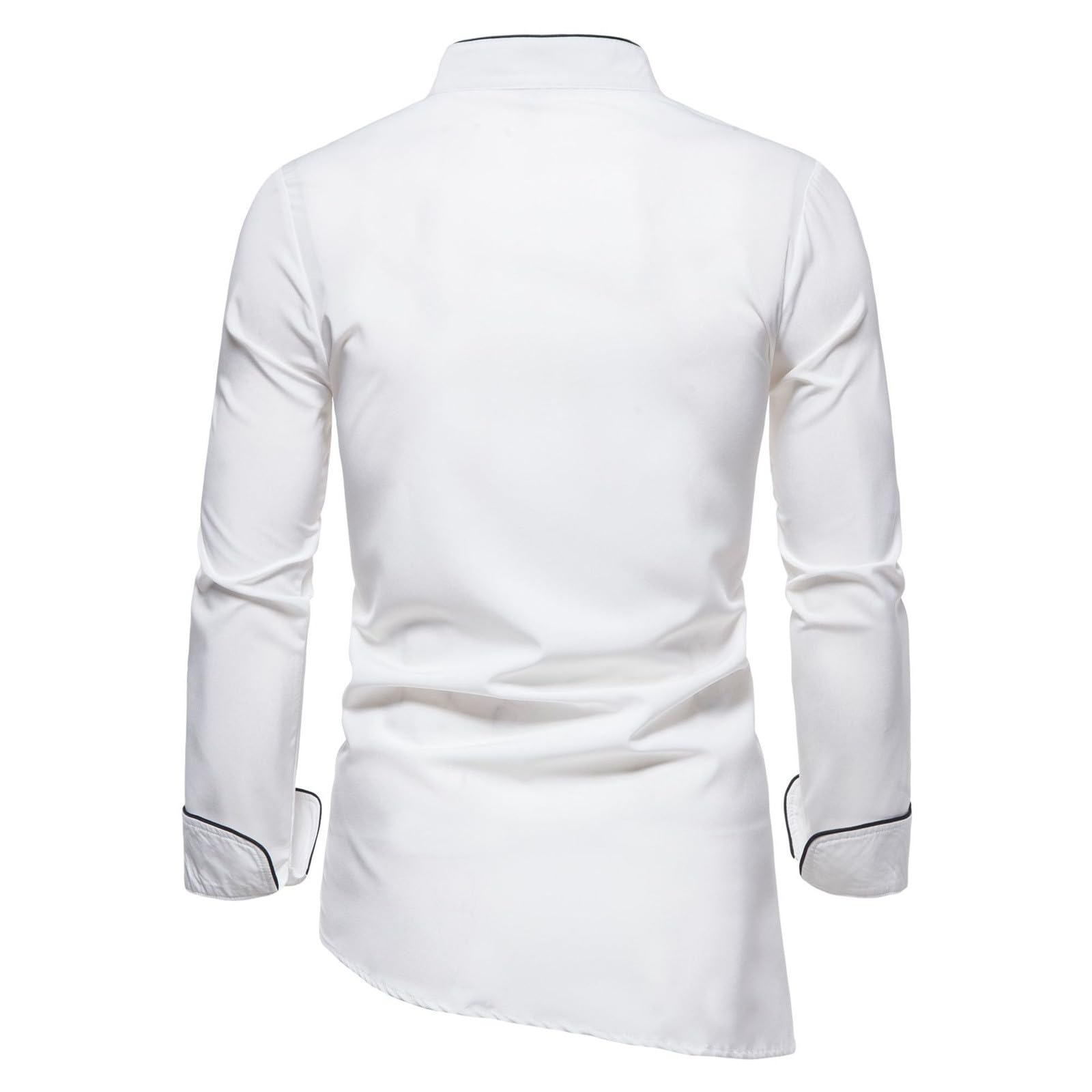 Set uniforme da cucina da uomo con colletto alto, giacca da chef, set con pantaloni da cucina, giacca da cucina, hotel cafe, abbigliamento da lavoro, camicette uniformi, camicia a maniche