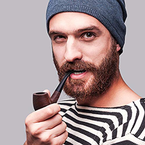 Free Boy Tobacco Smoking Pipe, Leather Pipe Pouch Handmade Wood Pipe Accessories - Thumbnail 7