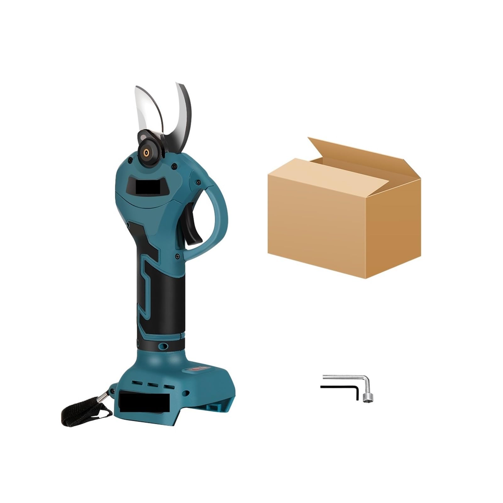 Tijeras de podar eléctricas, Tijeras de podar sin escobillas 21V, batería recargable 1500mAh, cortador ramas árboles 30mm, herramienta poda bonsái(Type B No Battery)