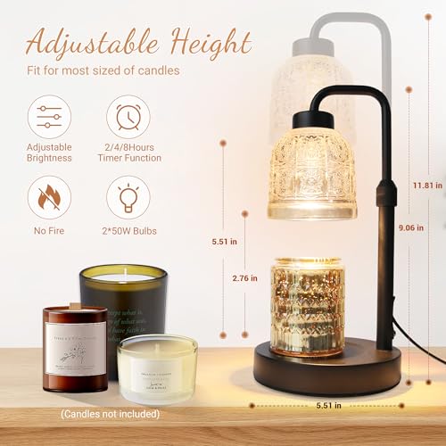 Electric Candle Warmer Lamp for Mom - Black