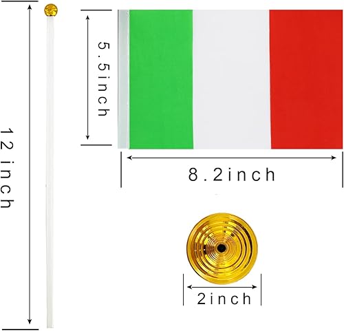 Miniatura 121 de WXTWK Paquete de 12 banderas argentinas de escritorio con base de soporte, decoración de celebración para eventos y eventos