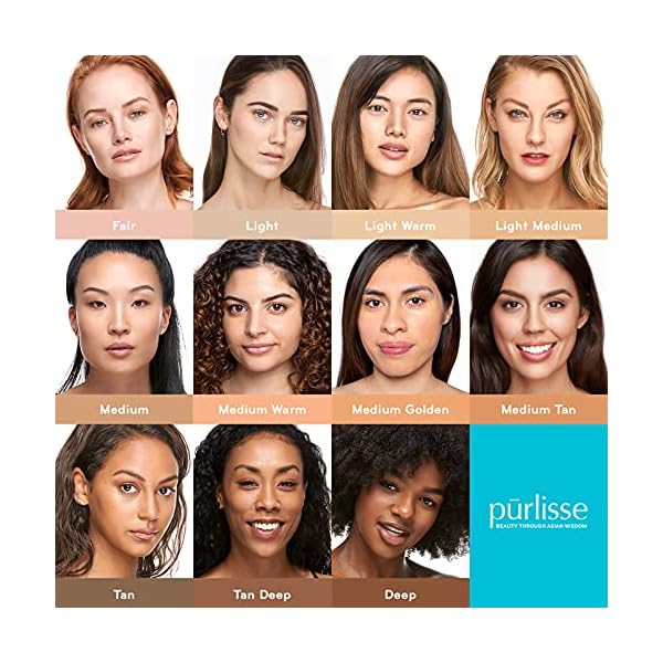 pÅ«rlisse Perfect Glow BB Cream SPF 30: Clean & Cruelty-Free, Medium Flawless Coverage, Hydrates with Jasmine | Light Medium 1.4oz