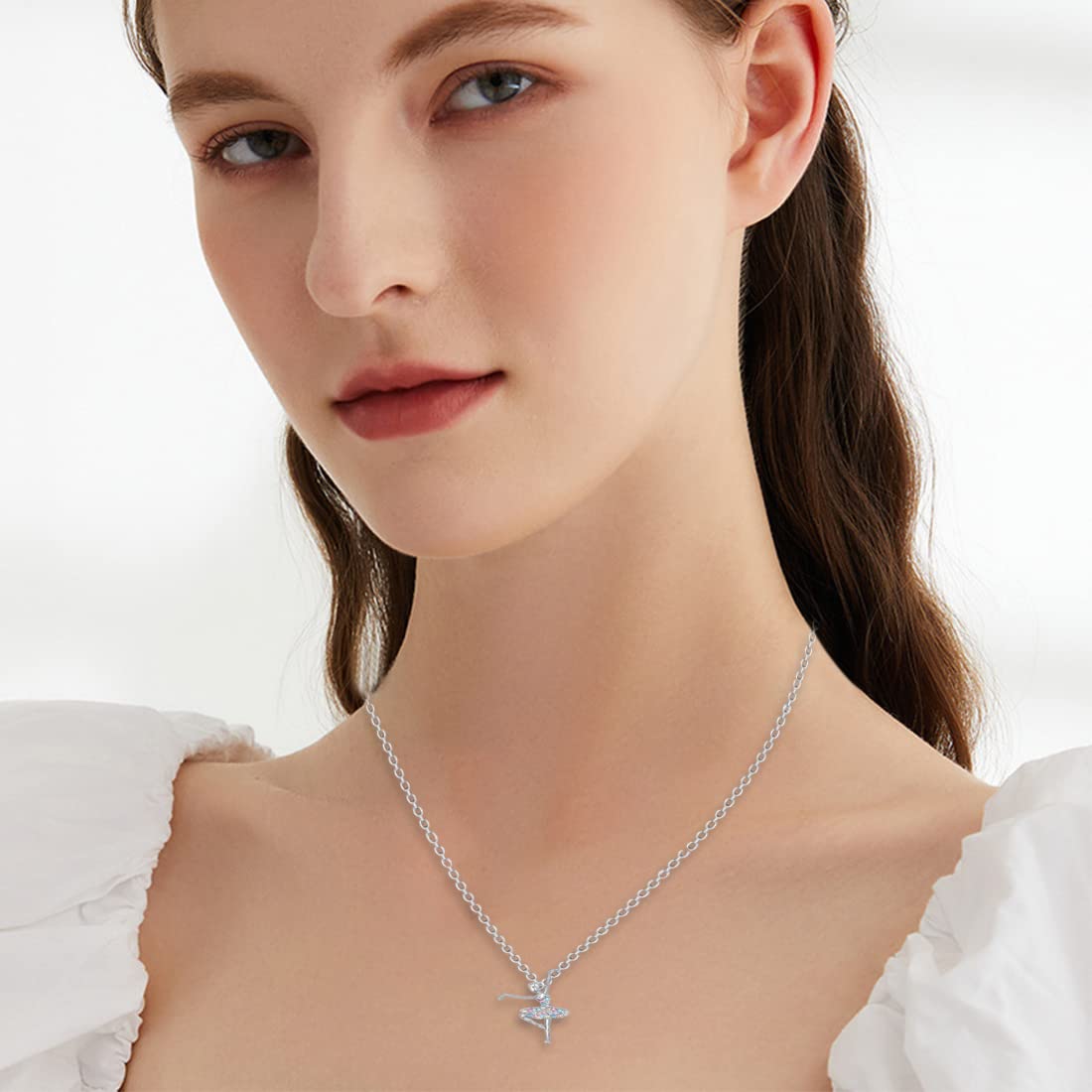 Pendente Collana con ciondolo a fora di ballerina, per babine,ragazze,ideale coe regalo per
