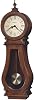 Howard Miller Arendal Wall Clock, Wooden Finish with Stick Pendulum, Quartz Dual-Chime Movement Volume Control Analog Display Roman Numerals Best for Home Decor, Living Room & Office