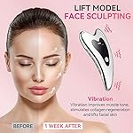 Electric Gua Sha Facial Tools - Face Sculpting Tool/Lift Device - Heated & Vibration & Red Light Massager, Anti-Aging & Wrinkles, Puffiness, Double Chin, Tension Relief - Image 3