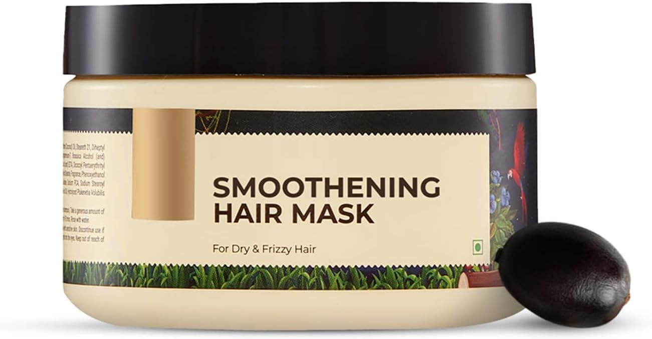 Maschera per capelli secchi e crespi Sacha Inchi Donne e Uomini | Maschera per capelli ad alta lucentezza e idratazione|Capelli liscianti | Senza silicio | 200 grammi