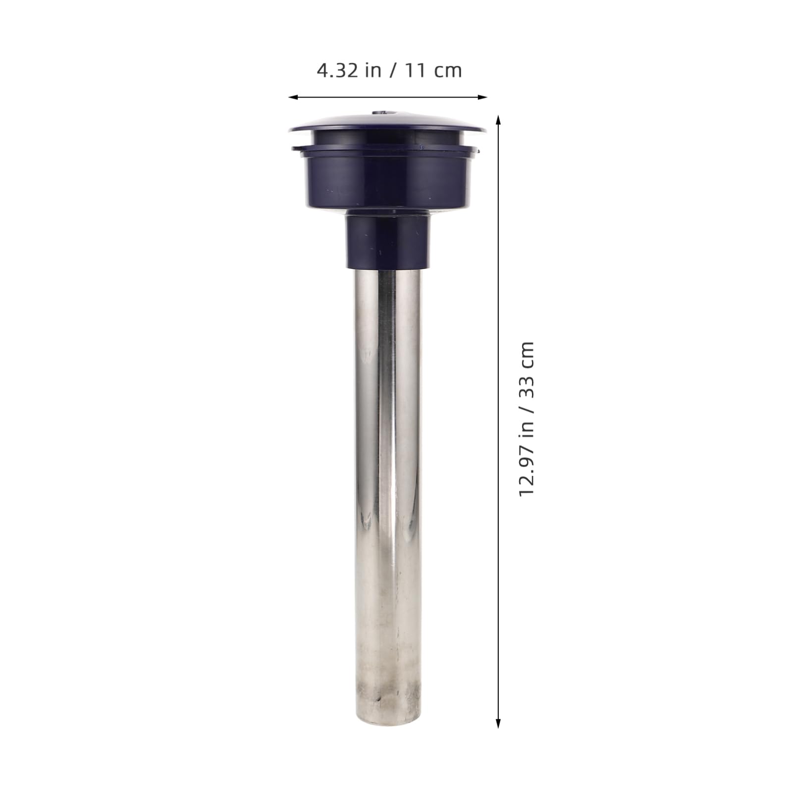 Tubo de Hielo de Acero Inoxidable Reutilizable para Bebidas, Plata