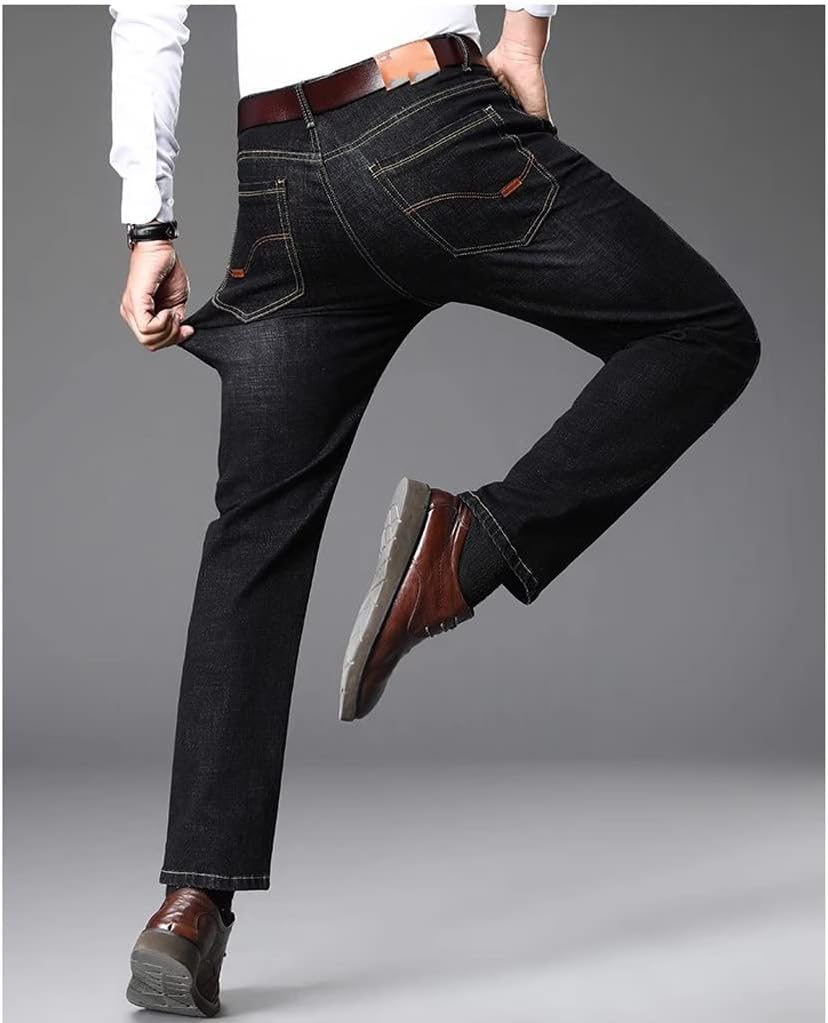 Men's New Large Size Jeans Cockerel Pants Workwear En's Straight Loose Casual