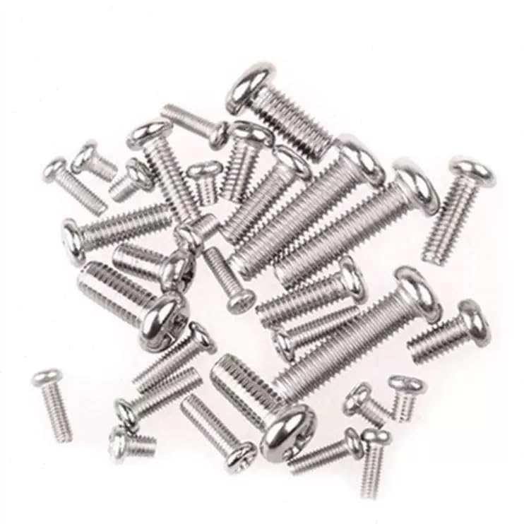 Maschinenschrauben-Set M1.4–M4 – Kreuzschlitz, Linsenkopf, Vernickelt, Stahl, Metrisch