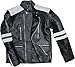 Produktbild German Wear Leder Motorradjacke Oldschool Retro, Schwarz/Weiß, 56