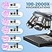 ESAKO Compound Microscope for Kids & Adults, 100X-2000X Magnification Microscope for Students, School Lab & Home Education, with Phone Adapter, 20 Slides Set