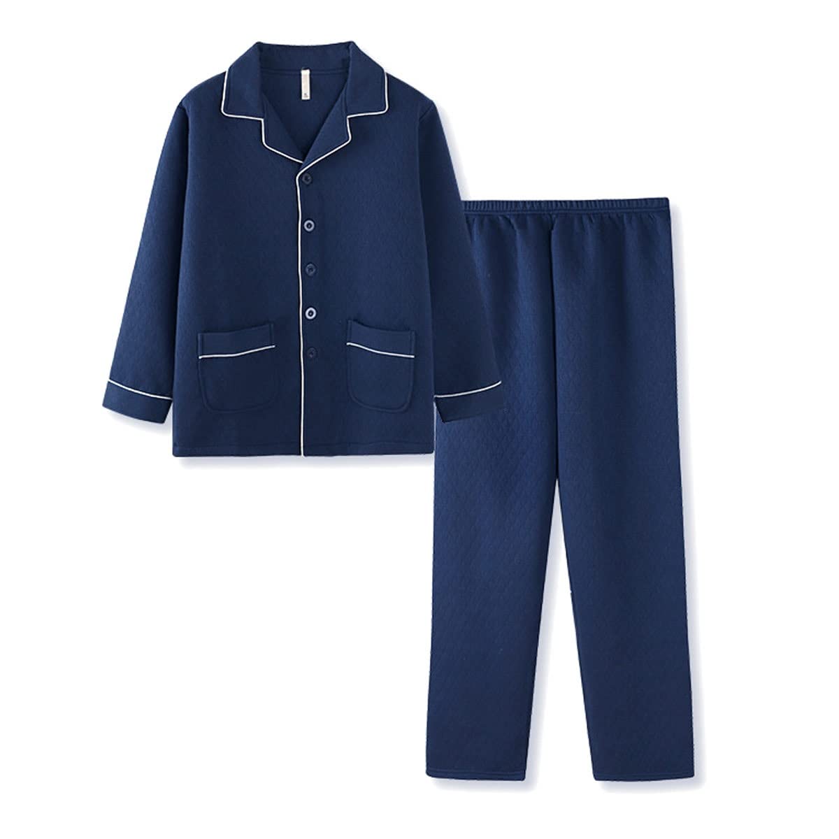Pyjama homme pour loisirs à domicile en coton doux