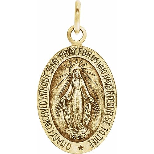 9x6mm Oval Miraculous Medal (9mm x 6mm)