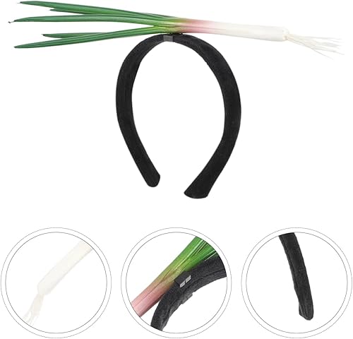 Miniatura 9 de EXCEART Diadema de cebolleta, accesorios para el cabello para niñas, accesorios para el cabello para hombres y hombres, diadema divertida para el