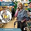 Mobiclinic®, Andador Plegable, Carro de la Compra con Asiento, Coliseo, Monomando, Acero, Gran Cesta, Respaldo y Acolchado, Sistema Frenado, Ruedas 360º, Cuadros #2