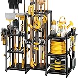 POKIPO 42' H Large Garden Tool Organizer, Holds Up to...